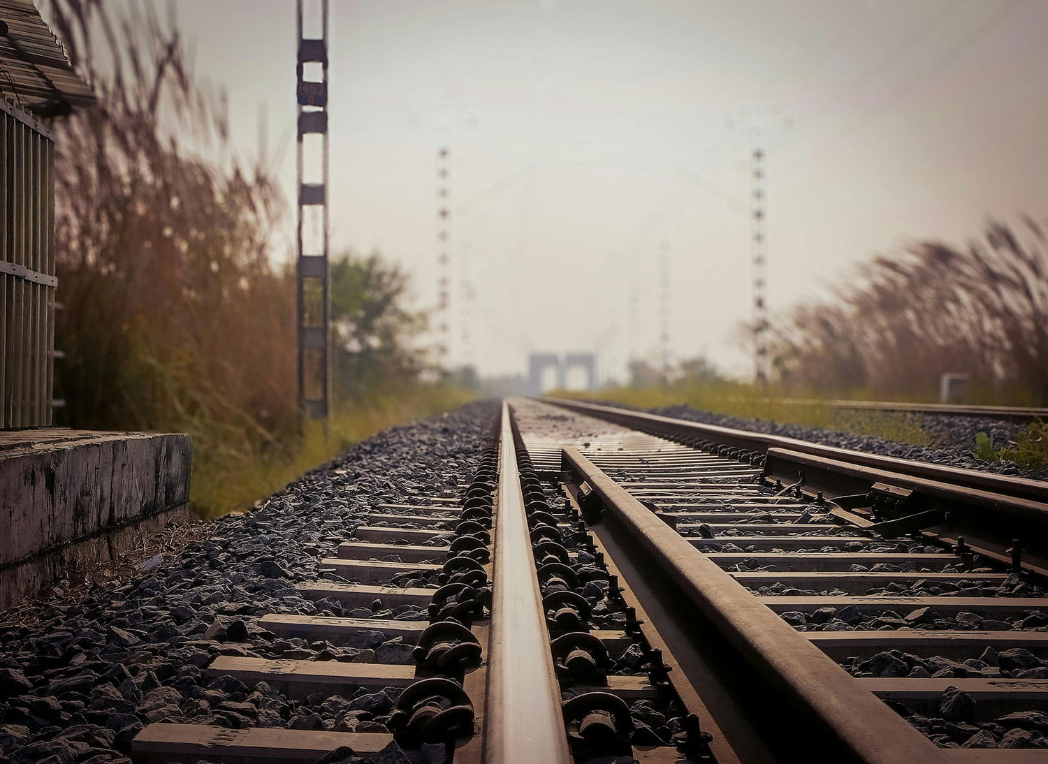 An image of railway tracks.